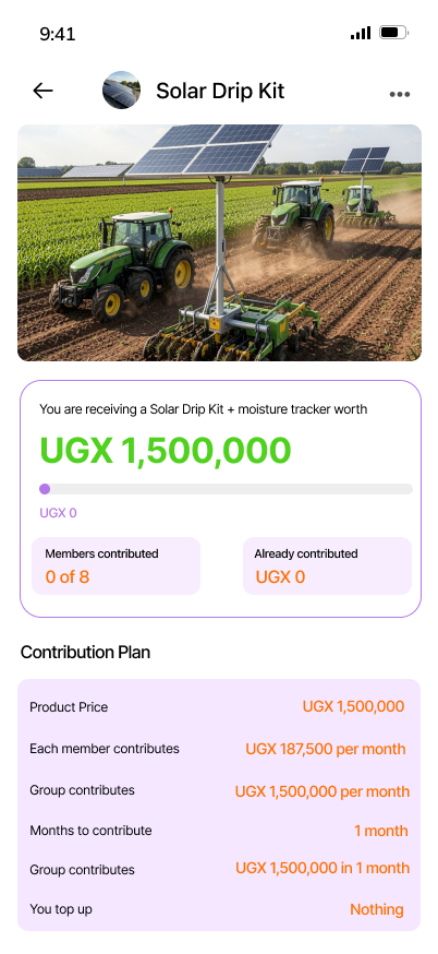 Contribution Screen